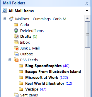 RSS Feeds in Microsoft Outlook